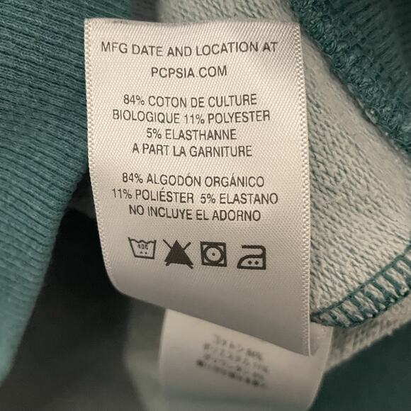 Patagonia Hoodie Sweatshirt Women Medium Fitz Roy Bear Uprisal Green Real Pocket - Picture 9 of 10